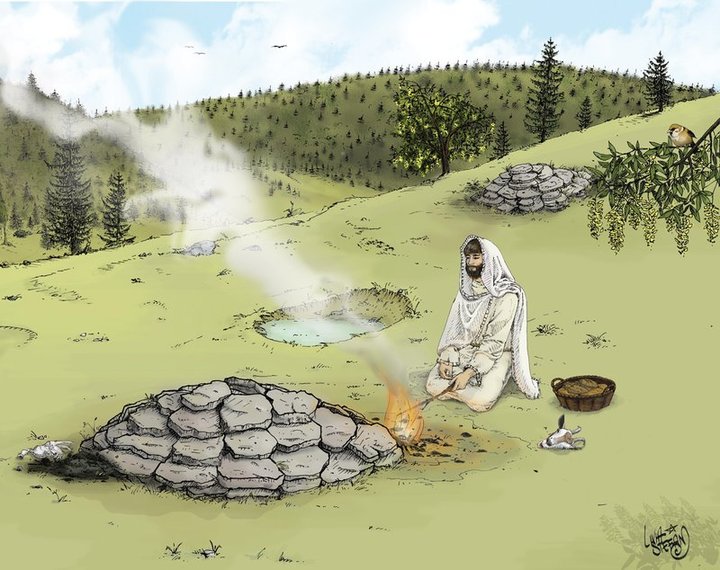 Col de Flam: recostruzion dl luech de cult baseda sun i dac dla giaveda dl 2005 (Foto: Umberto Tecchiati, Ladinia 2011) Col de Flam: recostruzion dl luech de cult baseda sun i dac dla giaveda dl 2005 (Foto: Umberto Tecchiati, Ladinia 2011)